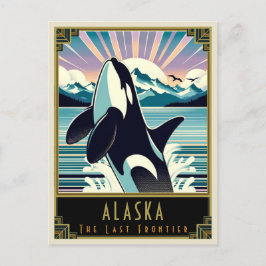 Alaska | Art Deco Postkarte
