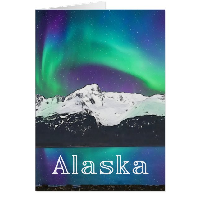 Alaska Aurora - 5" x 7" Art Card (Vorne)