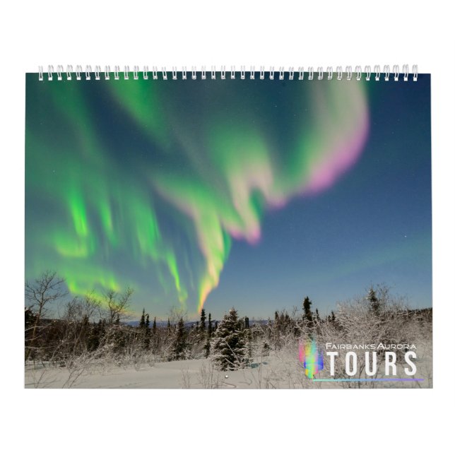 Alaska Aurora Kalender von Fairbanks Aurora Tours (Titelbild)