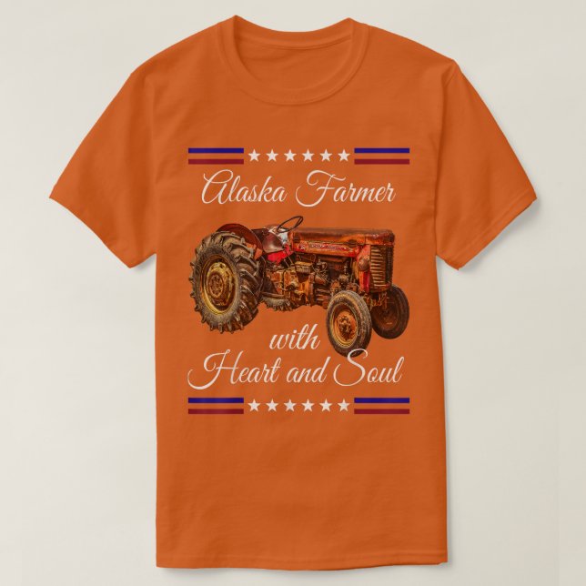 Alaska Bauer Retro T-Shirt (Design vorne)