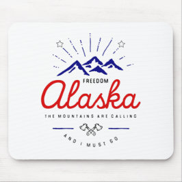 Alaska-Berge fordern, dass ich hellfarbig werde Mousepad