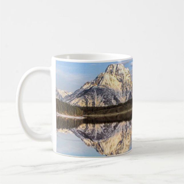 Alaska Berge Reflektion Foto Kaffeetasse (Links)