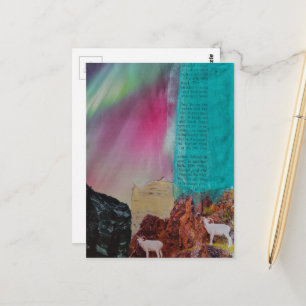 Alaska Berge und Wildlife Collage Postkarte
