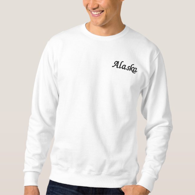 Alaska Besticktes Sweatshirt (Vorderseite)