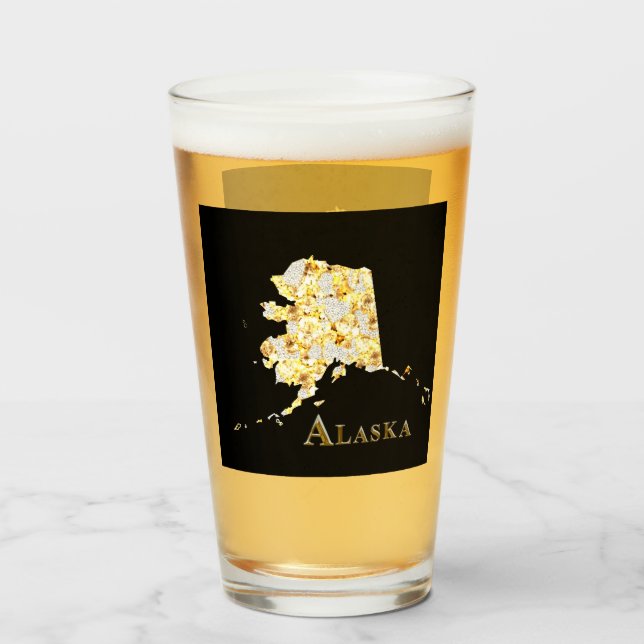 ALASKA BIER GLASS GLAS (Vorne (Gefüllt))