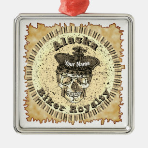 Alaska Biker  Ornament Aus Metall
