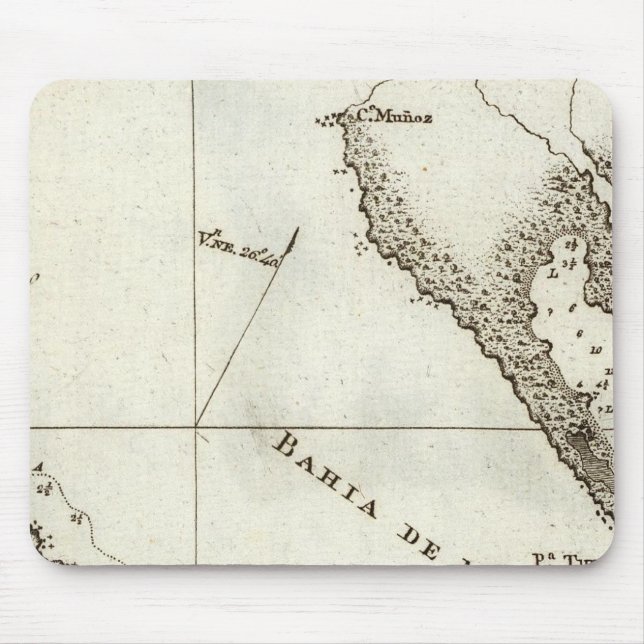 Alaska Buchkarte Mousepad (Vorne)