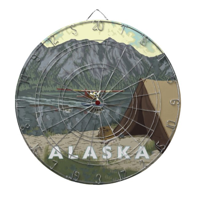 Alaska Bush Flugzeug Souvenirs Dartscheibe (vorne)