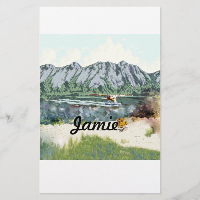 Alaska Bush Flugzeug und Angelreisen Briefpapier (Vorderseite)