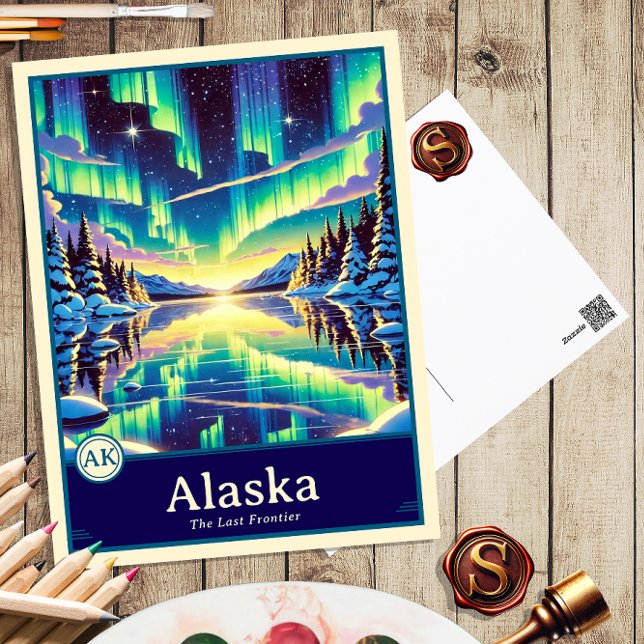 Alaska | Carte postale ombragée style Anime (Créateur téléchargé)