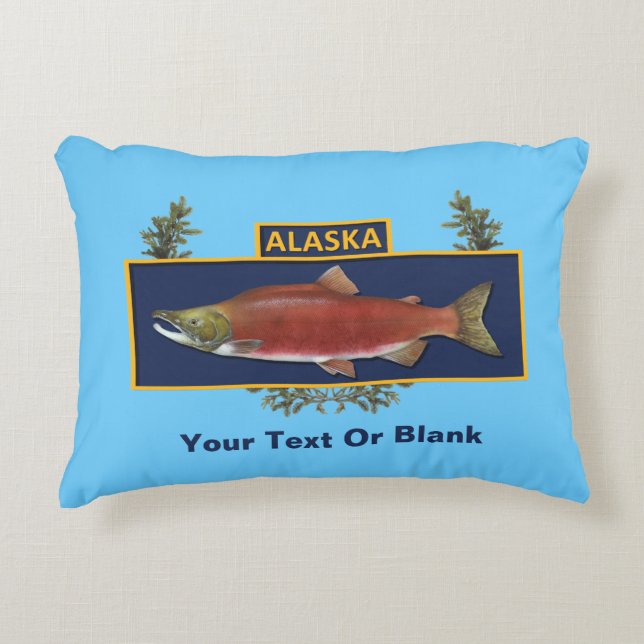 Alaska Combat Fisherman Abzeichen Dekokissen (Vorderseite)