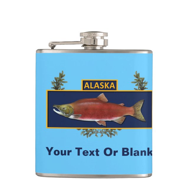 Alaska Combat Fisherman Abzeichen Flachmann (Vorderseite)