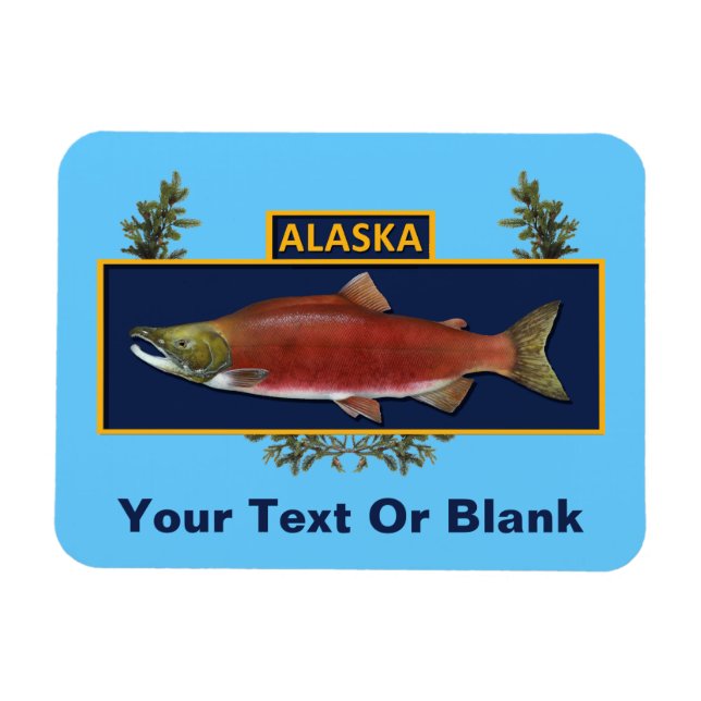 Alaska Combat Fisherman Abzeichen Magnet (Horizontal)
