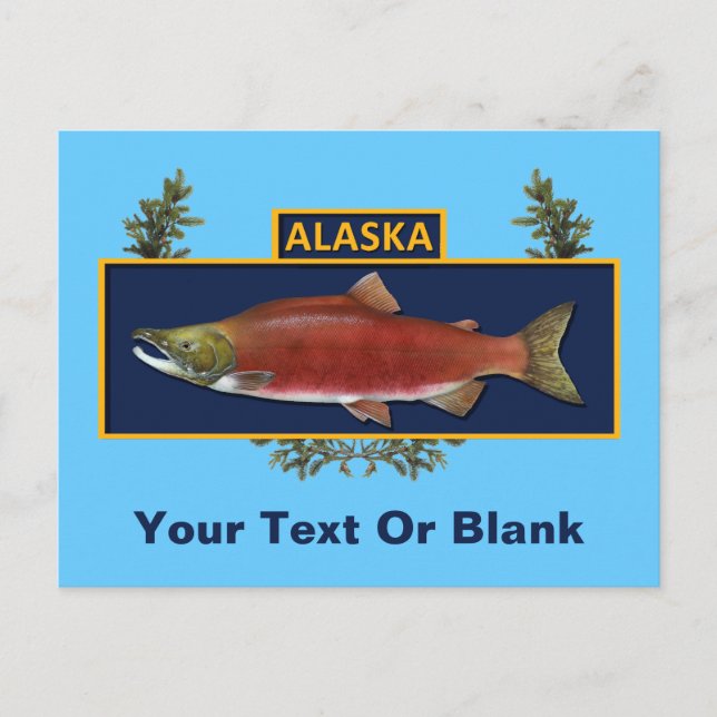 Alaska Combat Fisherman Abzeichen Postkarte (Vorderseite)