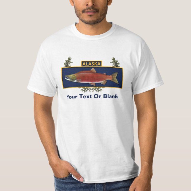 Alaska Combat Fisherman Abzeichen T-Shirt (Vorderseite)