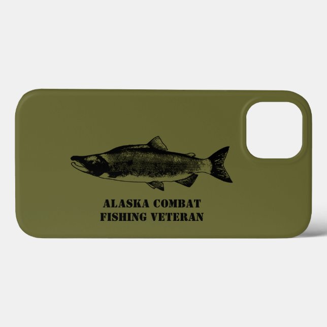Alaska Combat Fishing Veteran Case-Mate iPhone Cas Hülle (Rückseite (Horizontal))