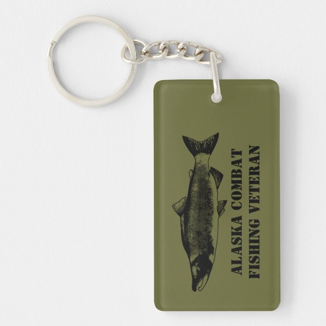 Alaska Combat Fishing Veteran Schlüsselanhänger (Vorderseite)