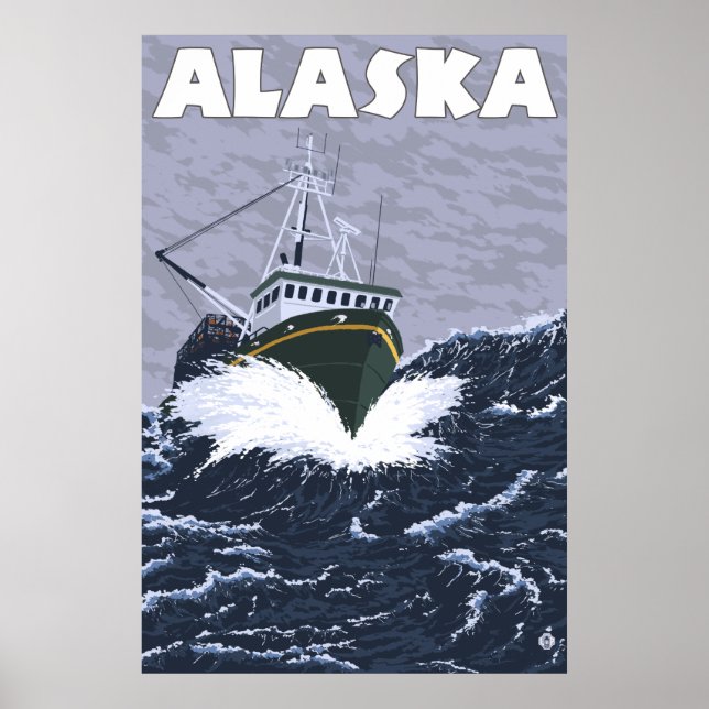 Alaska - Crab Boat Poster (Vorne)