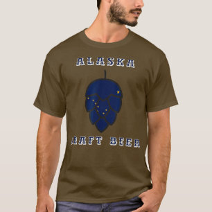Alaska Craft Beer State Flag Vereinigtes Staaten T-Shirt