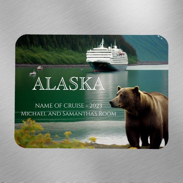 Alaska Cruise Bär Personalisiert Magnet (Von Creator hochgeladen)