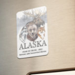 Alaska Cruise Cruising Animes Bear Wolf Elch Magnet<br><div class="desc">Dieses Design kann in dem Bereich personalisiert werden, der durch das Ändern des Fotos und/oder Textes zur Verfügung gestellt wird. Sie können auch angepasst werden, indem Sie auf Vorlage personalisieren klicken und dann auf die Schaltfläche klicken, um weitere Optionen anzupassen, um die Hintergrundfarbe zu löschen oder zu ändern, Text hinzuzufügen,...</div>