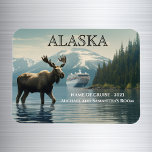 Alaska Cruise Cruising Moose Cabin Marker Magnet<br><div class="desc">This design may be personalized in the area provided by changing the photo and/or text. Or it can be customized by clicking Personalize this Template and then choosing the click to customize further option and delete or change the color of the background, add text, change the text color or style,...</div>