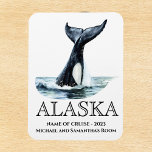 Alaska Cruise Orca Schwanz Magnet<br><div class="desc">Dieses Design kann in dem Bereich personalisiert werden, der durch das Ändern des Fotos und/oder Textes zur Verfügung gestellt wird. Sie können auch angepasst werden, indem Sie auf Vorlage personalisieren klicken und dann auf die Schaltfläche klicken, um weitere Optionen anzupassen, um die Hintergrundfarbe zu löschen oder zu ändern, Text hinzuzufügen,...</div>