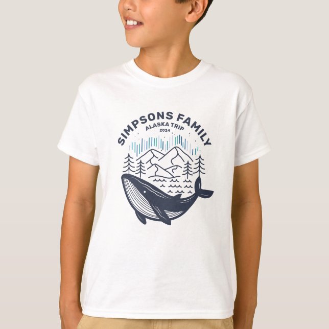 Alaska Cruise Trip Custom Family Matching Group T-Shirt (Vorderseite)