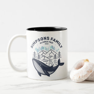 Alaska Cruise Trip Custom Family Matching Group Zweifarbige Tasse