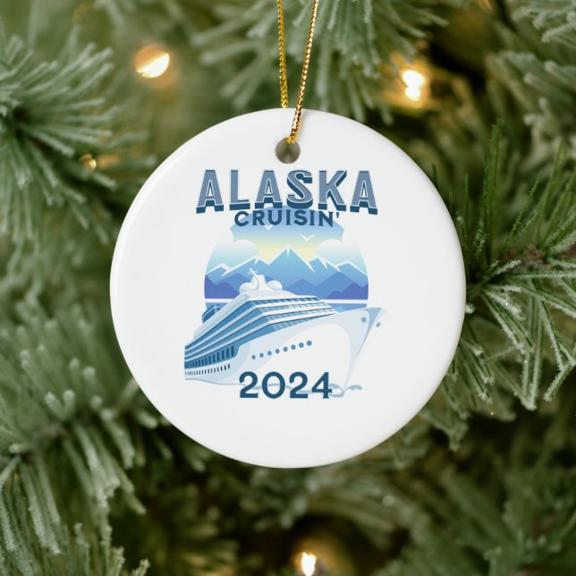 Alaska Cruisin' 2024 Keramik Ornament (Baum)