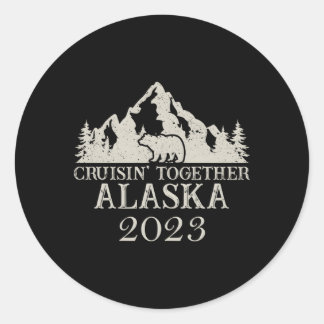 Alaska Cruising Together 2023 Wiedersehen Cruis Runder Aufkleber
