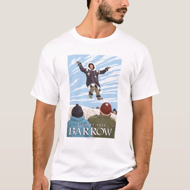 Alaska-Decken-Wurf - Karren, Alaska T-Shirt (Vorderseite)