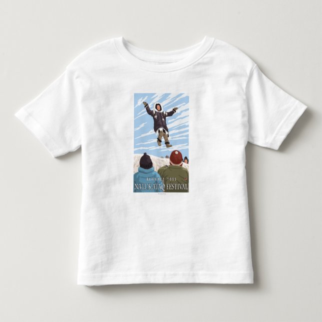 Alaska-Decken-Wurf - Nalukataq Festival, Kleinkind T-shirt (Vorderseite)