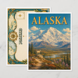 Alaska Denali GeoSaga Postkarte