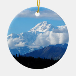 Alaska Denali Mountain landscape Keramik Ornament