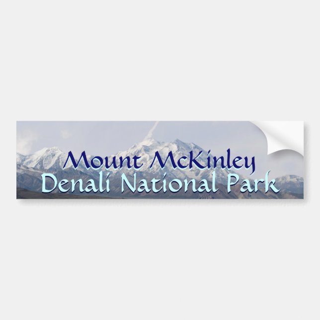 Alaska Denali Nationalpark Mount McKinley Autoaufkleber (Vorne)