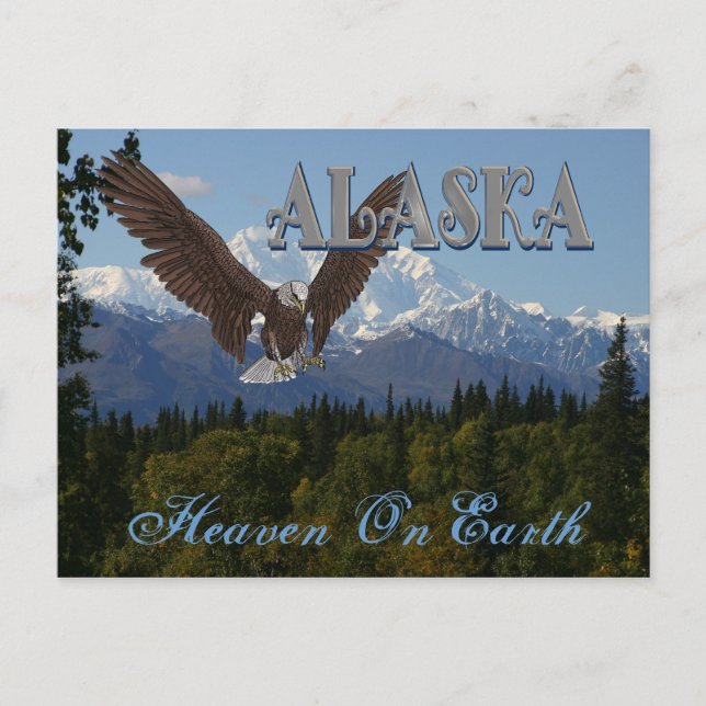 Alaska Denali Nationalpark Mount McKinley Card Postkarte (Vorderseite)