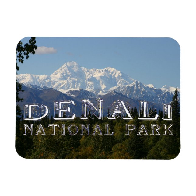 Alaska Denali Nationalpark Mount McKinley Magnet (Horizontal)