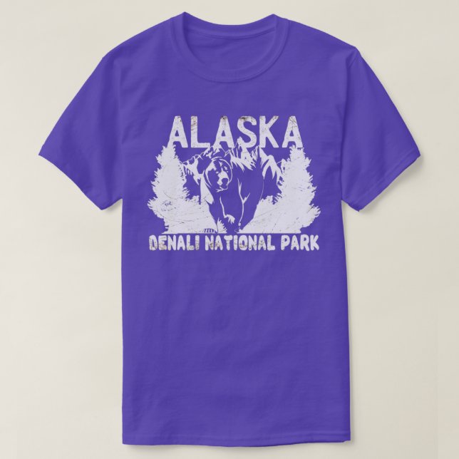 Alaska Denali US National Park Backpacking Wandern T-Shirt (Design vorne)