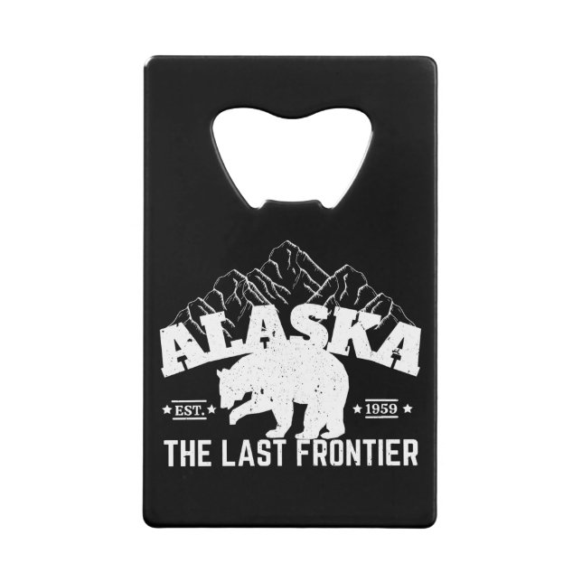Alaska der letzte Pollenbär an der Grenze Geldbeutel Flaschenöffner (Vorderseite)