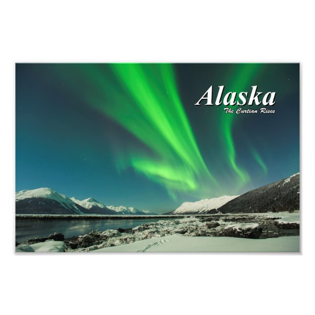 Alaska Der Vorhang steigt Fotodruck (Vorne)