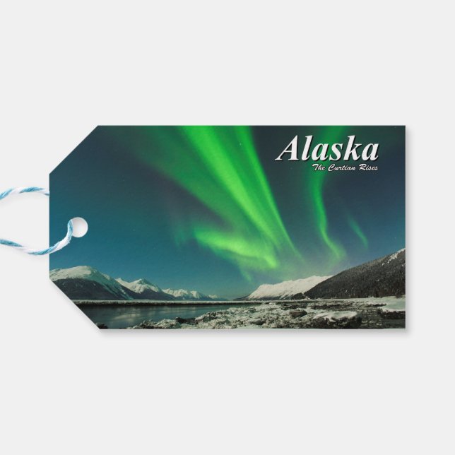 Alaska Der Vorhang steigt Geschenkanhänger (Rückseite Horizontal)