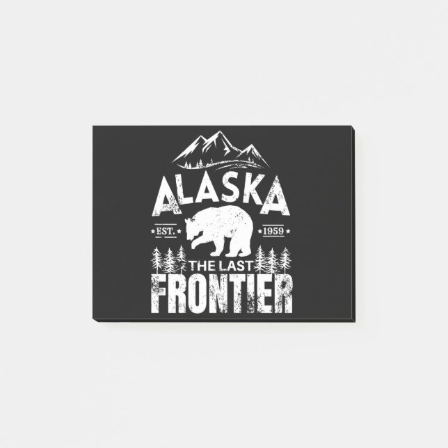 Alaska, die letzte Grenze Post-it Klebezettel (Vorderseite)
