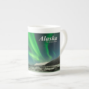 Alaska die Vorhang-Aufstiege Prozellantasse