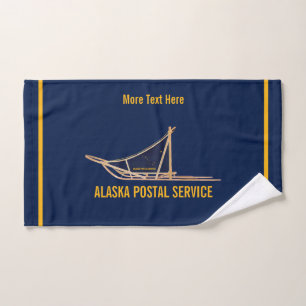 Alaska Dog Sled Postal Carrier Handtuch