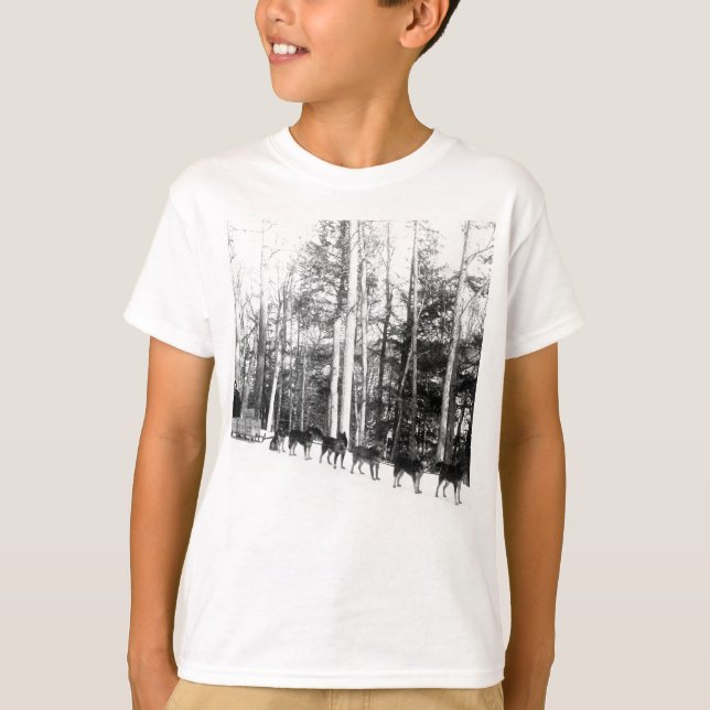 Alaska Dog Sledding T-Shirt (Vorderseite)