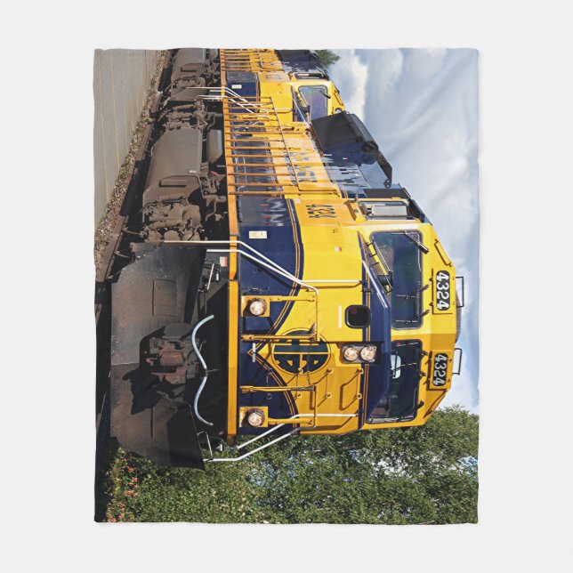 Alaska-EisenbahnlokomotivMotor Fleecedecke (Vorderseite)