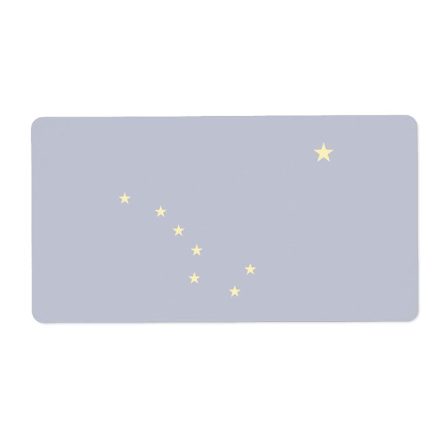 Alaska Faint Flag Shipping Label (Vorne)