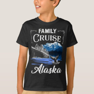 Alaska Familie Kreuzfahrten Männer Frauen und Kind T-Shirt