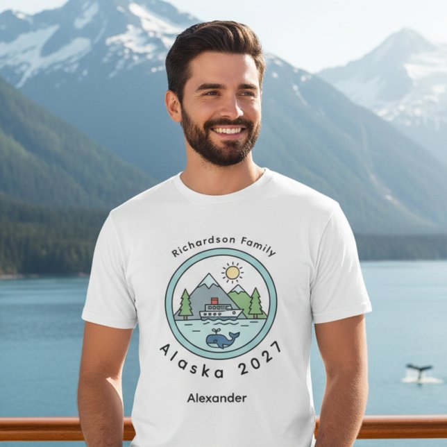Alaska Family Cruise Adventure T-Shirt (Family Alaskan Cruise matching tshirts)